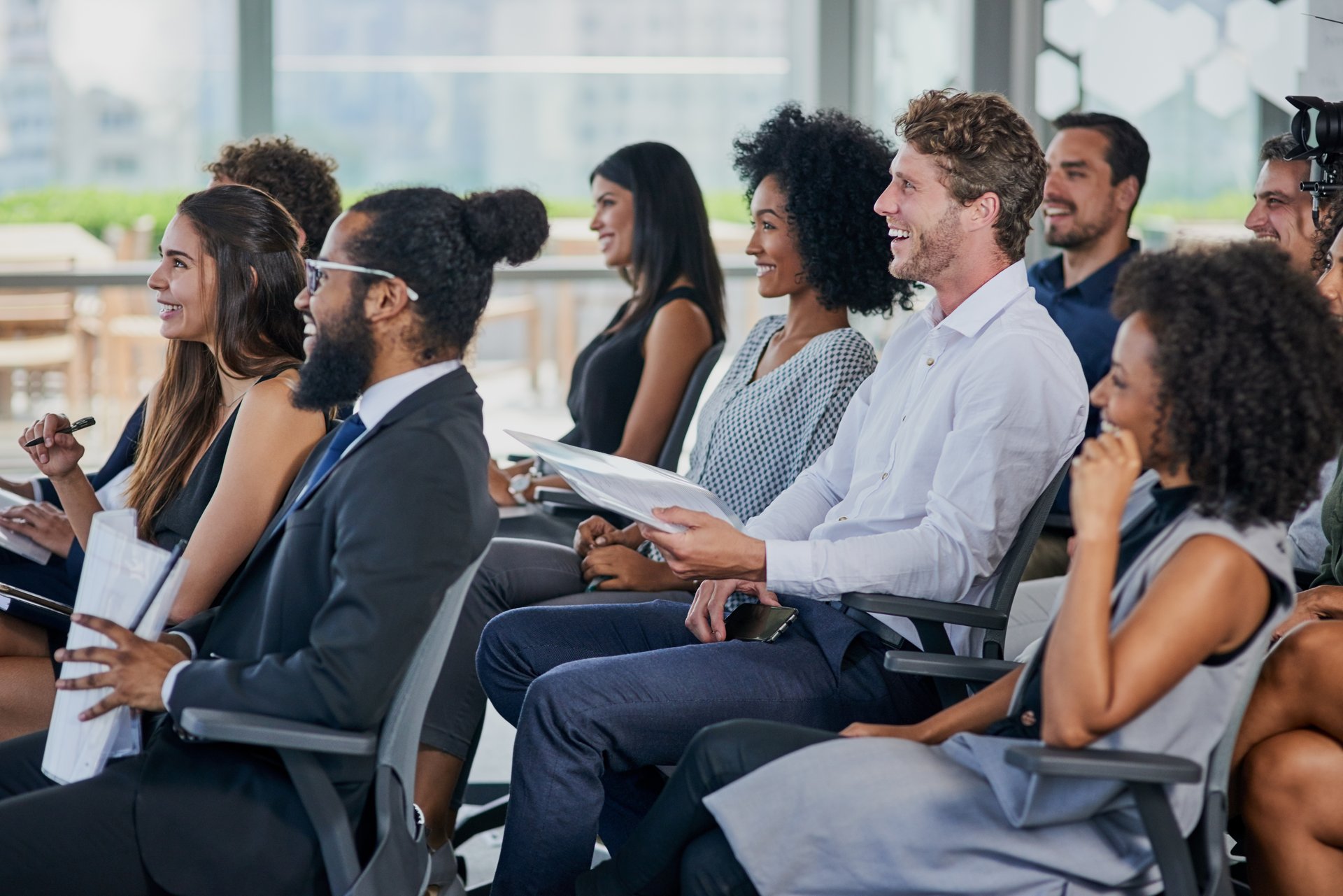 People at a presentation