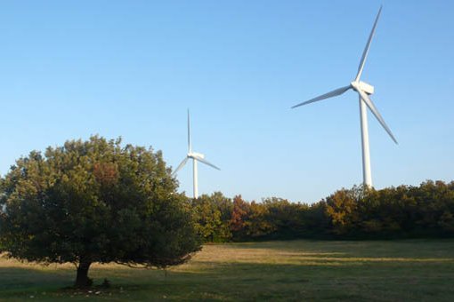 Le parc éolien de Roussa-Gravières en France