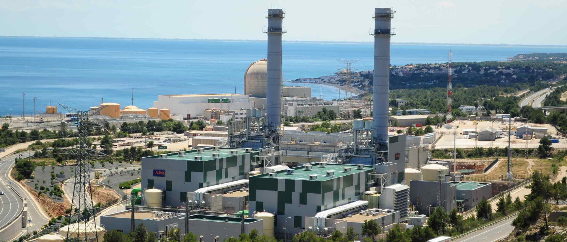 Landscape Plana del Vent gas-fired combined cycle power plant