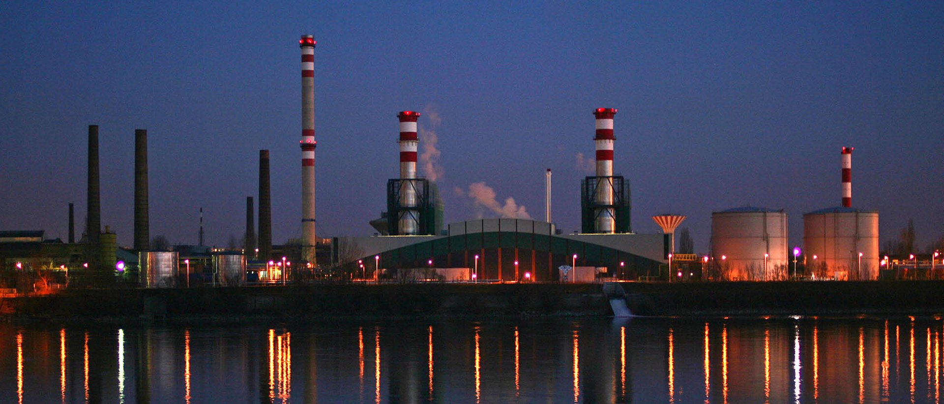 Landschaft Gas-Kombikraftwerk Csepel Ungarn